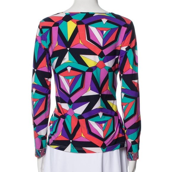 Emilio Pucci multi colored blouse top. Size XS - Picture 3 of 8